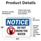 Signmission Do Not Drink The Water, 24 in W x Rectangle, Vinyl Decal OS-2PACK-NS-D-1824-L-15427 - alternate 4